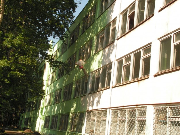 Ремонт фасада, Мытищинский вагоноремонтный завод, 2008г. Ремонт фасада, Мытищинский вагоноремонтный завод, 2008г.